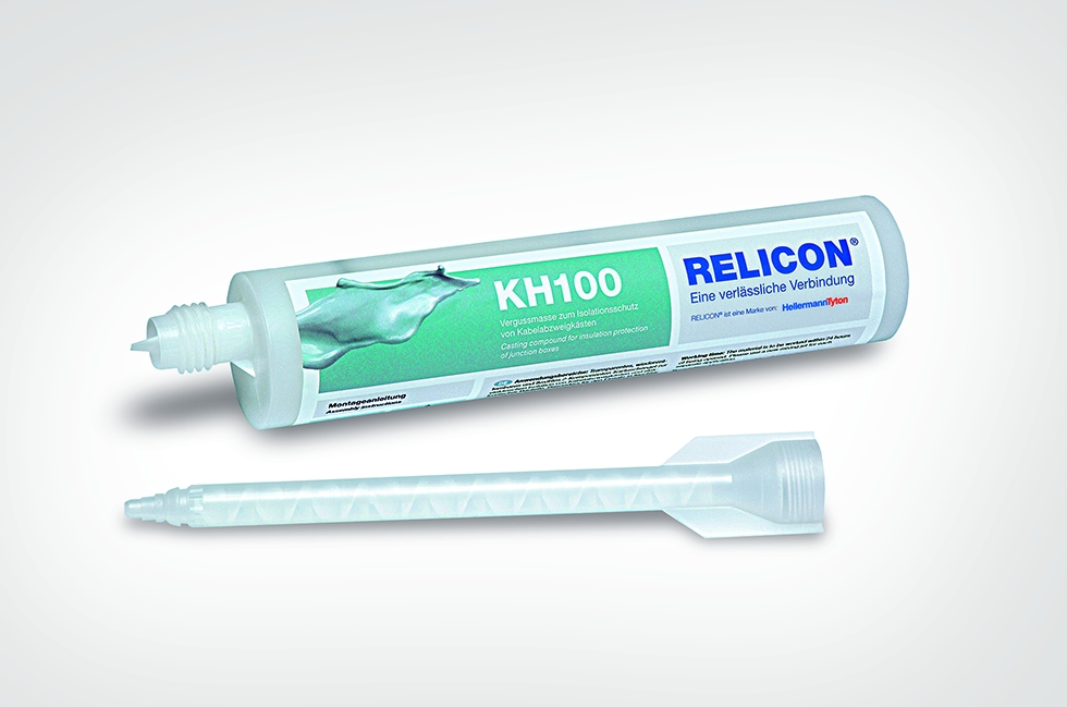 RELICON by HellermannTyton, la nouvelle gamme de systèmes de résines coulées et de gel dédiée à la protection des câbles en environnements extrêmes